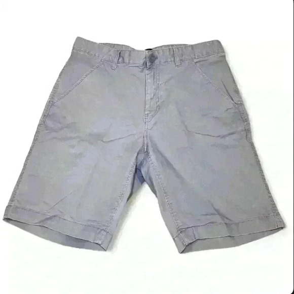 Calvin Klein - stone blue flat front khaki shorts- mens size 30 - Picture 1 of 5